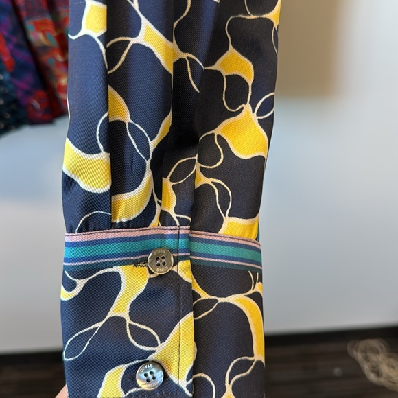 STAUD Martha patterned button down size S - Picture 6 of 6